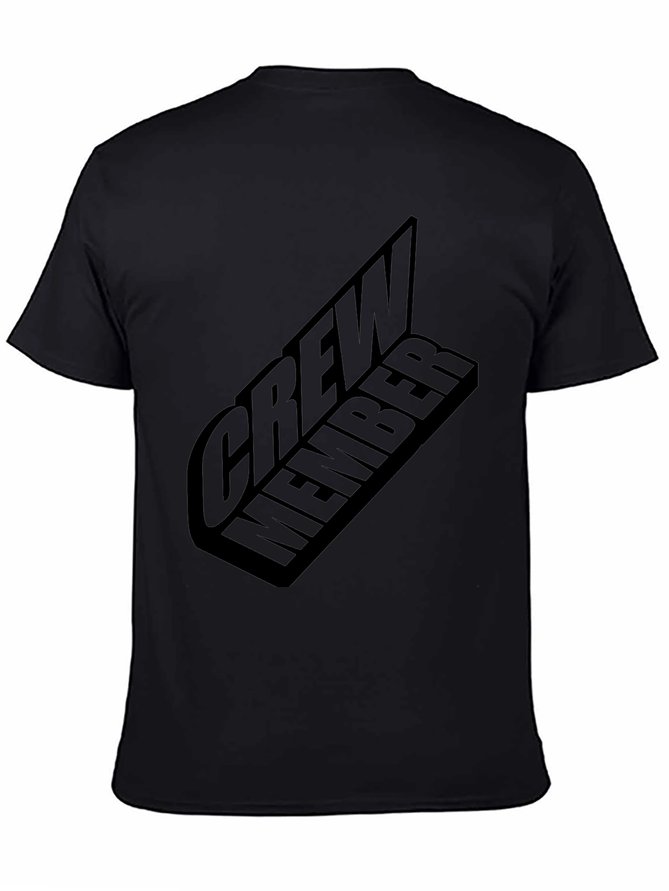 Crew Member Graphic Black T-Shirt