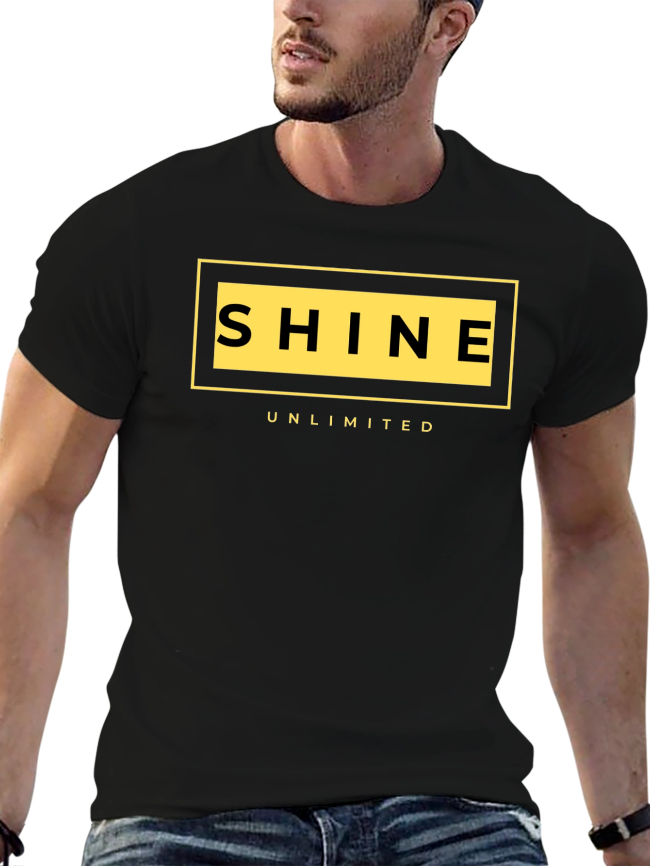 Shine Unlimited Black Graphic T-Shirt