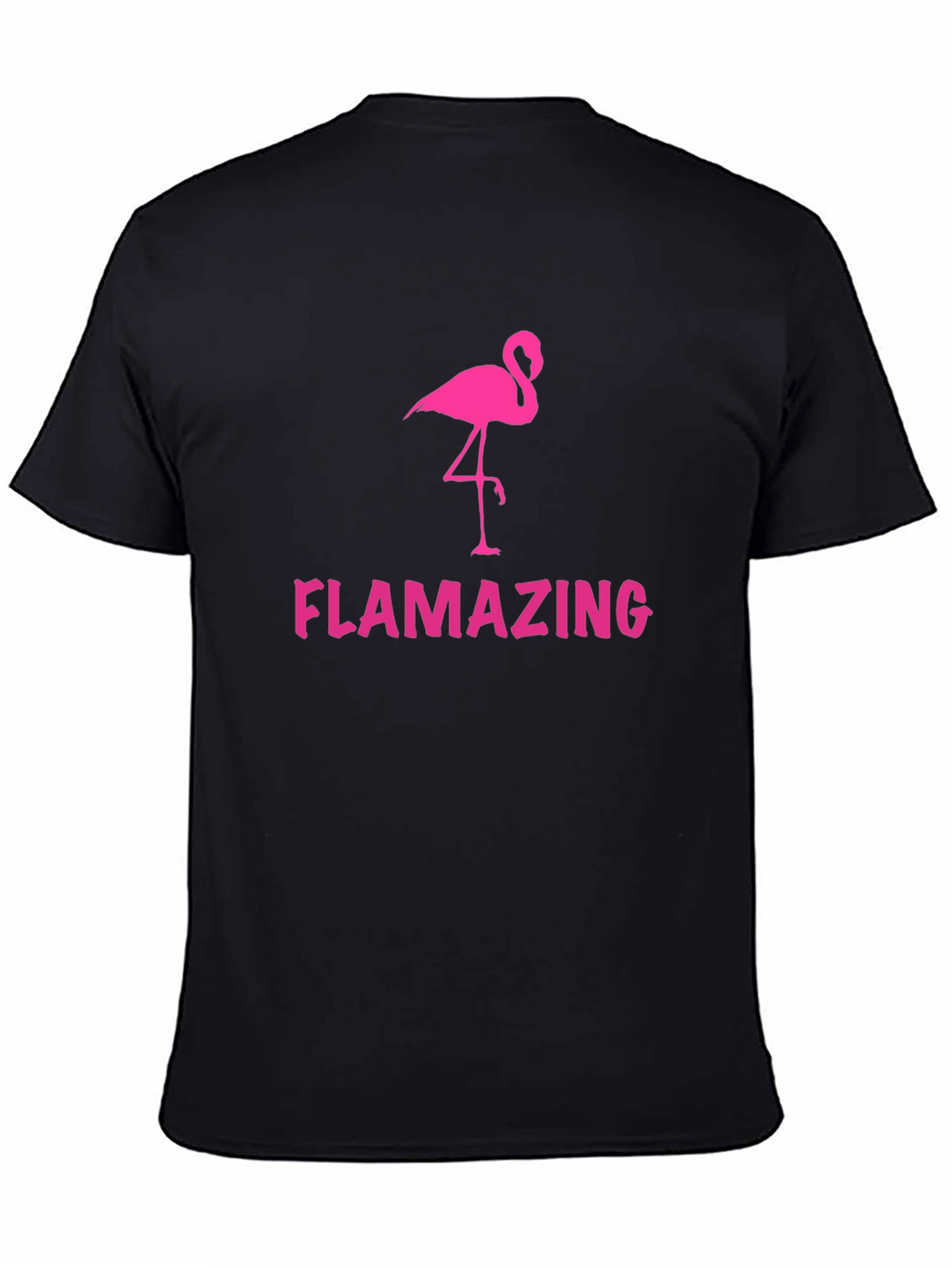 Flamazing Black T-Shirt - Flamingo Graphic Tee
