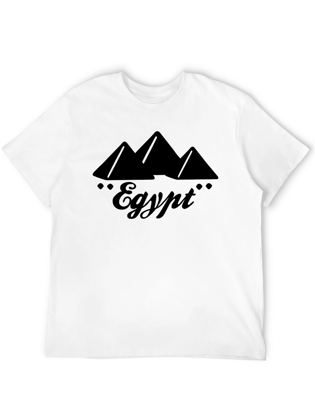 Egypt Pyramids Graphic Black T-Shirt