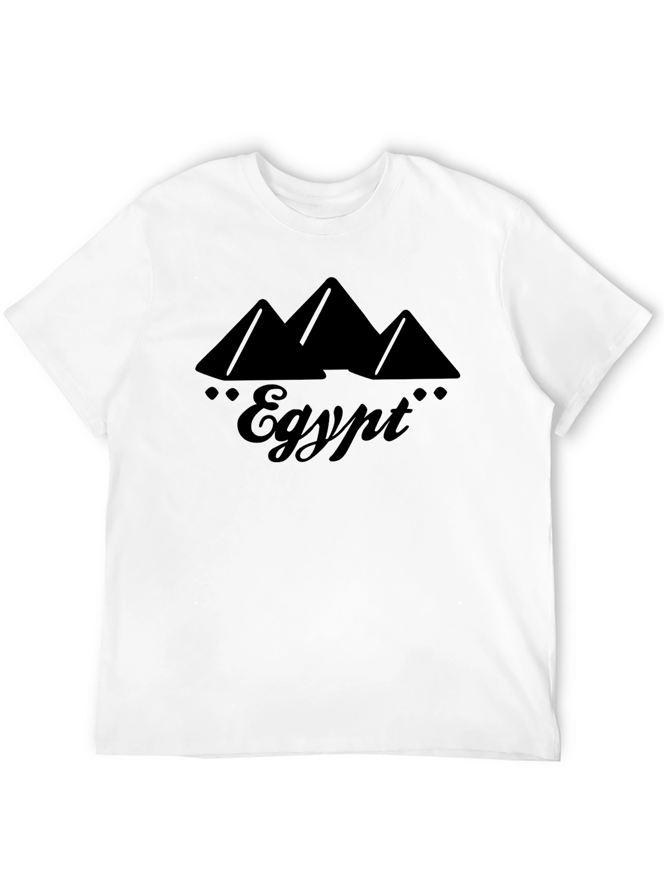 Egypt Pyramids Graphic Black T-Shirt