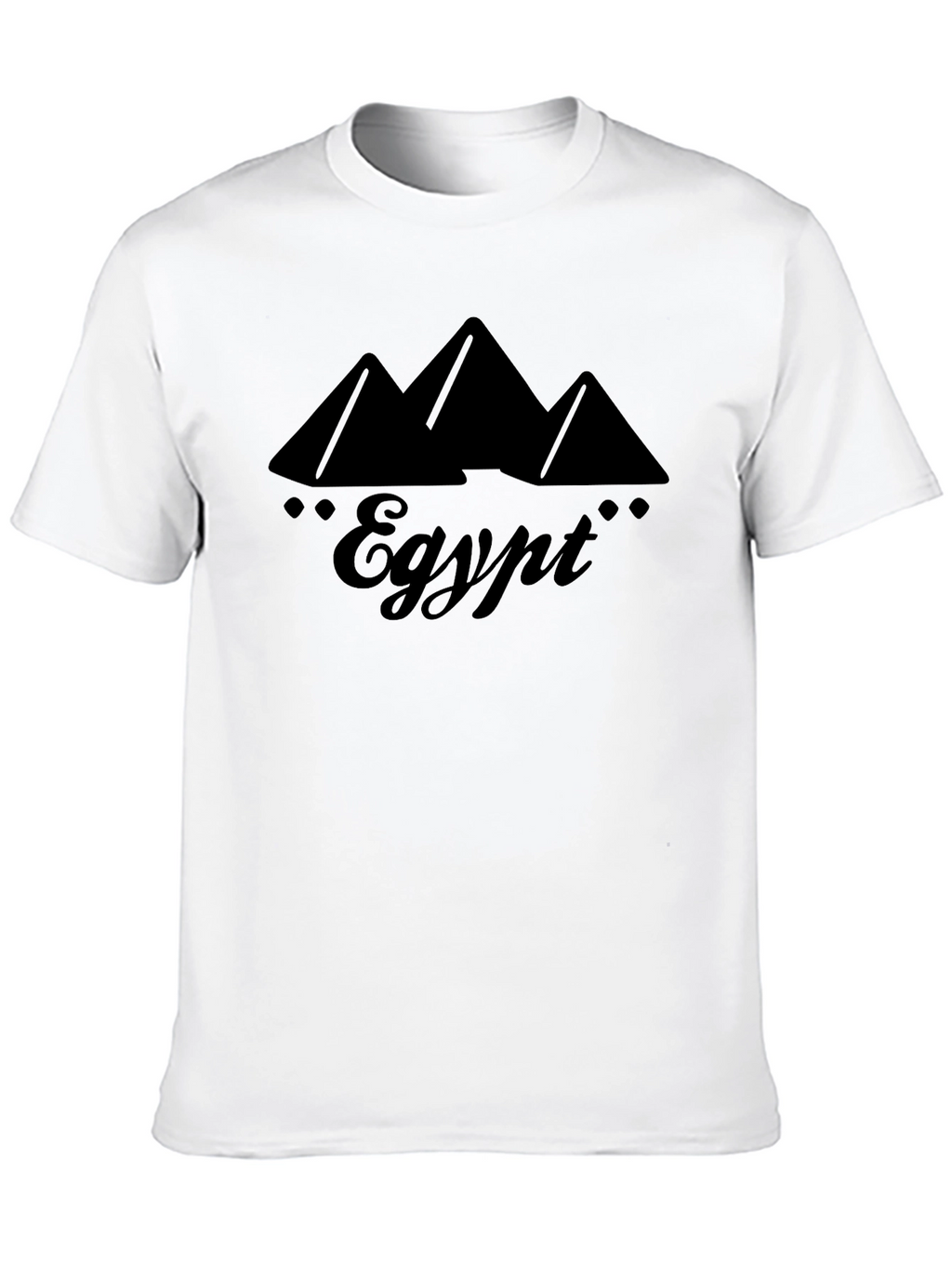Egypt Pyramids Graphic Black T-Shirt