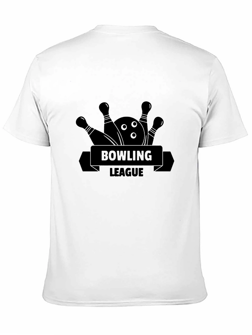 Bowling League Graphic Tee - Black