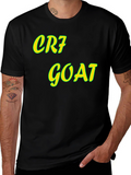CR7 GOAT Black Graphic Tee