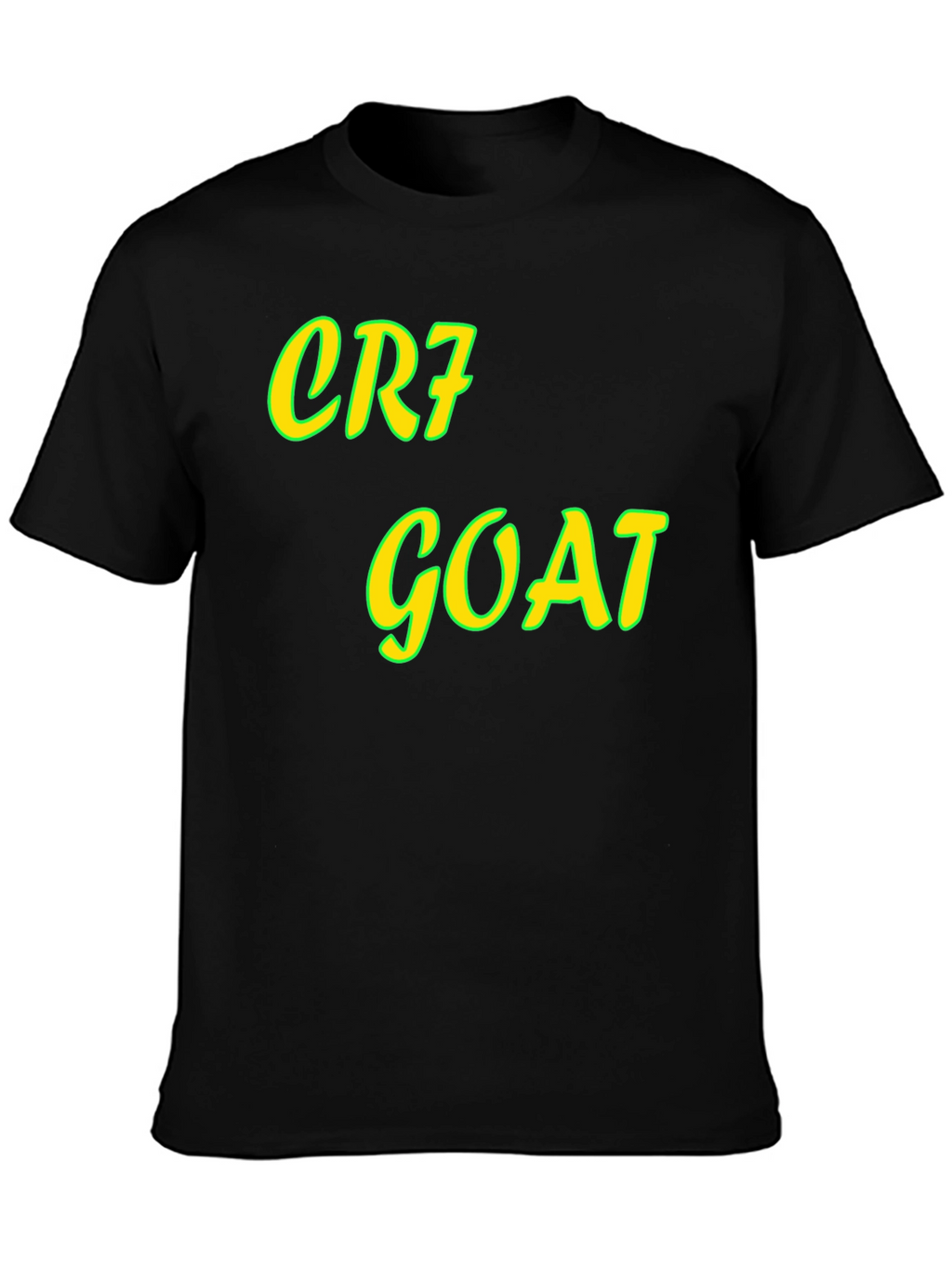 CR7 GOAT Black Graphic Tee