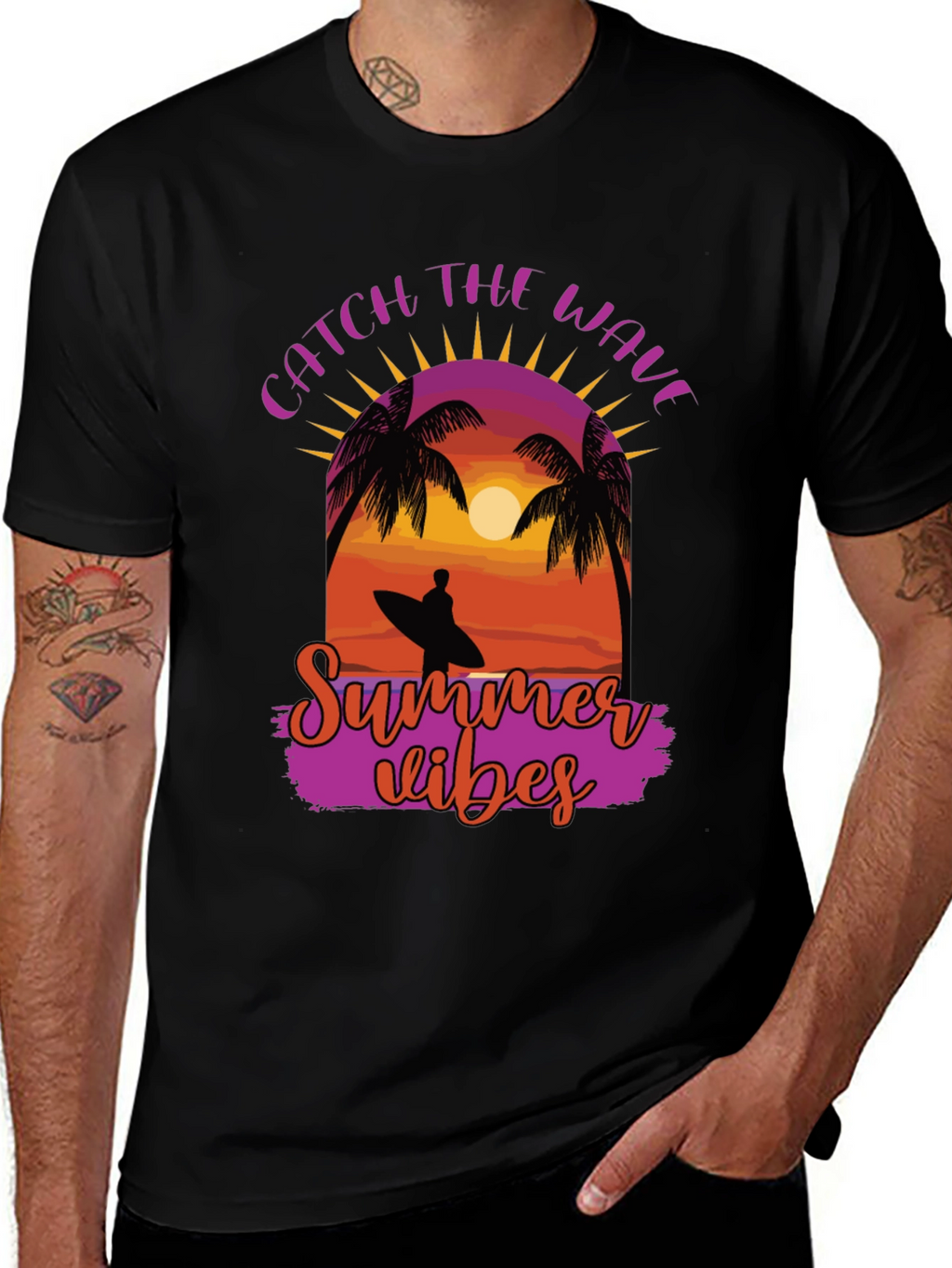 Catch the Wave Summer Vibes Graphic Tee