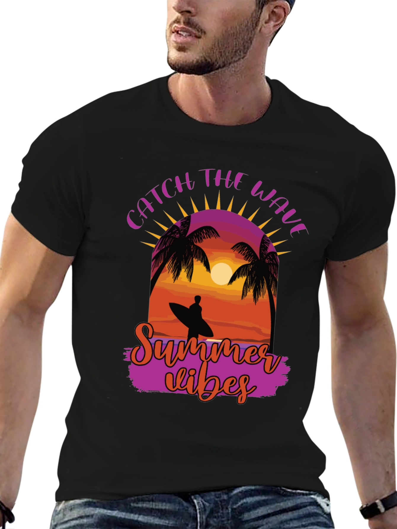 Catch the Wave Summer Vibes Graphic Tee
