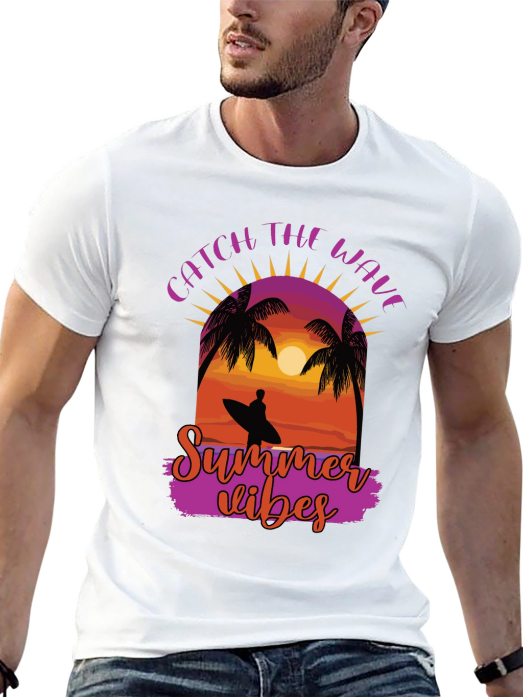 Catch the Wave Summer Vibes Graphic Tee