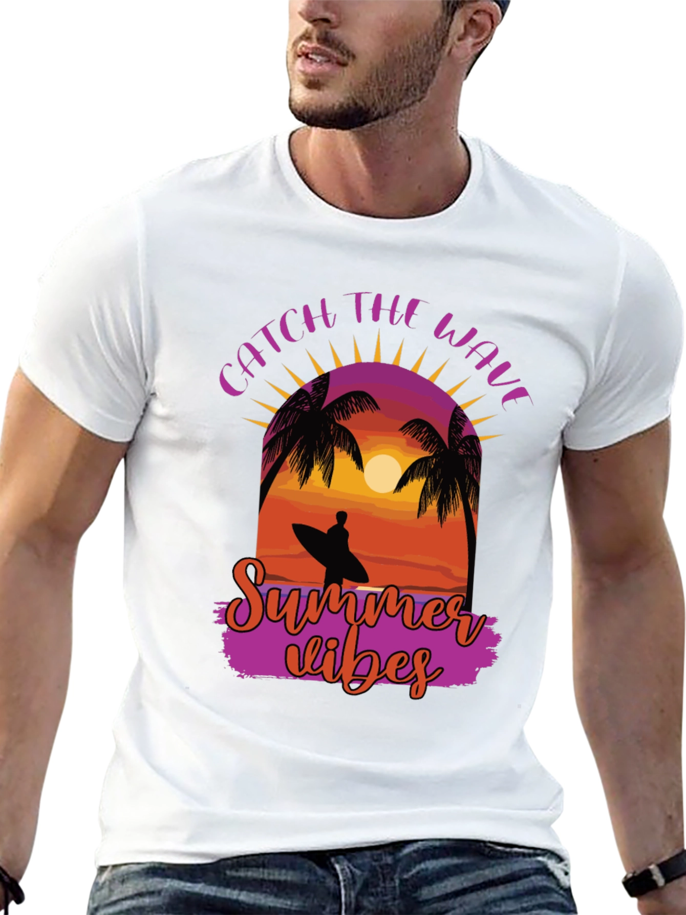 Catch the Wave Summer Vibes Graphic Tee
