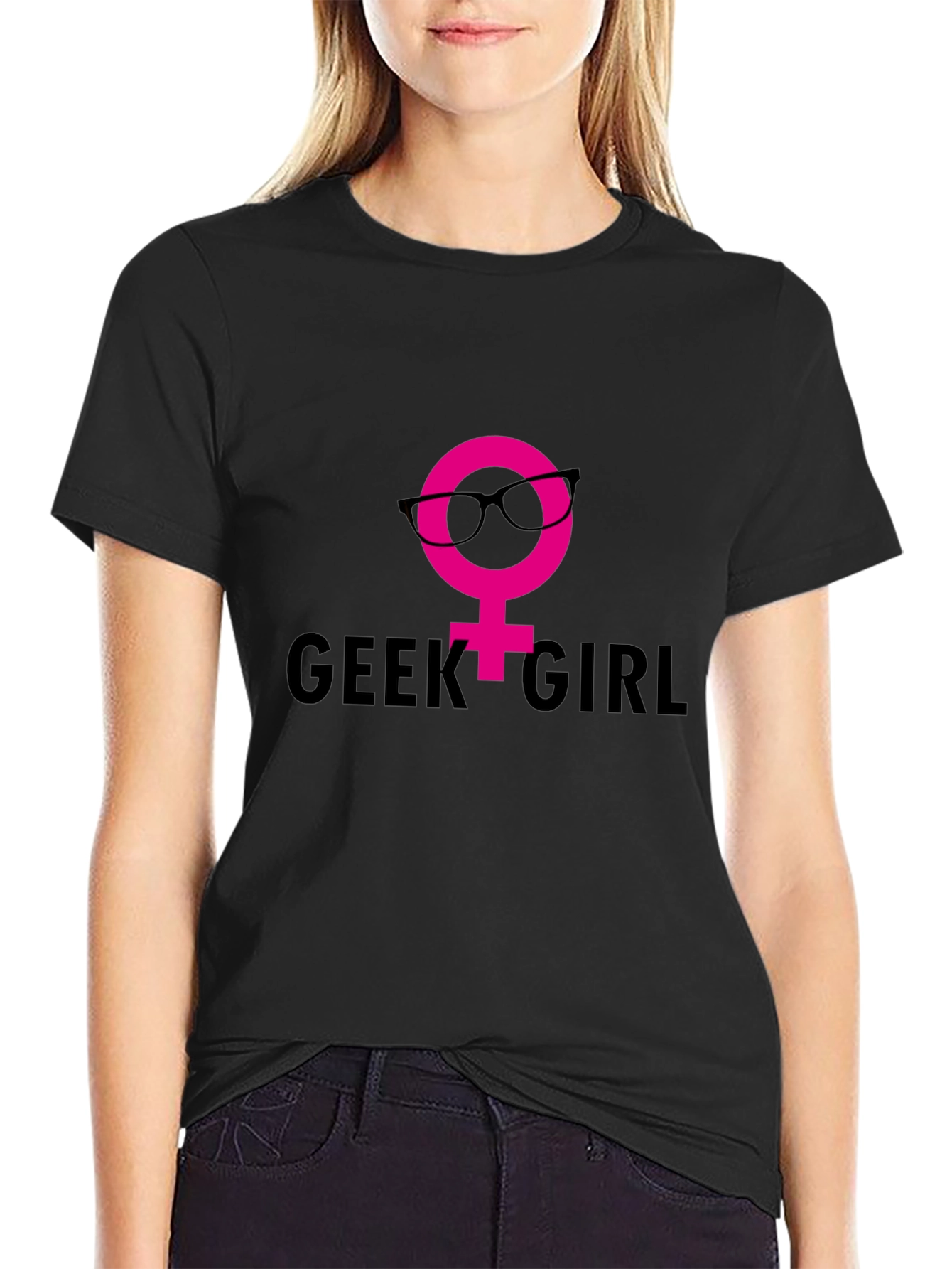 Geek Girl T-Shirt - Nerdy Female Symbol