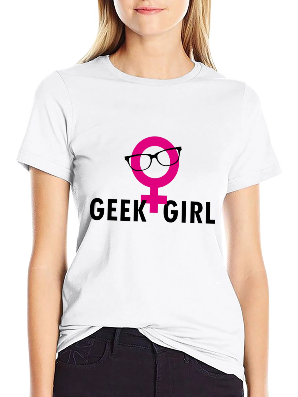 Geek Girl T-Shirt - Nerdy Female Symbol