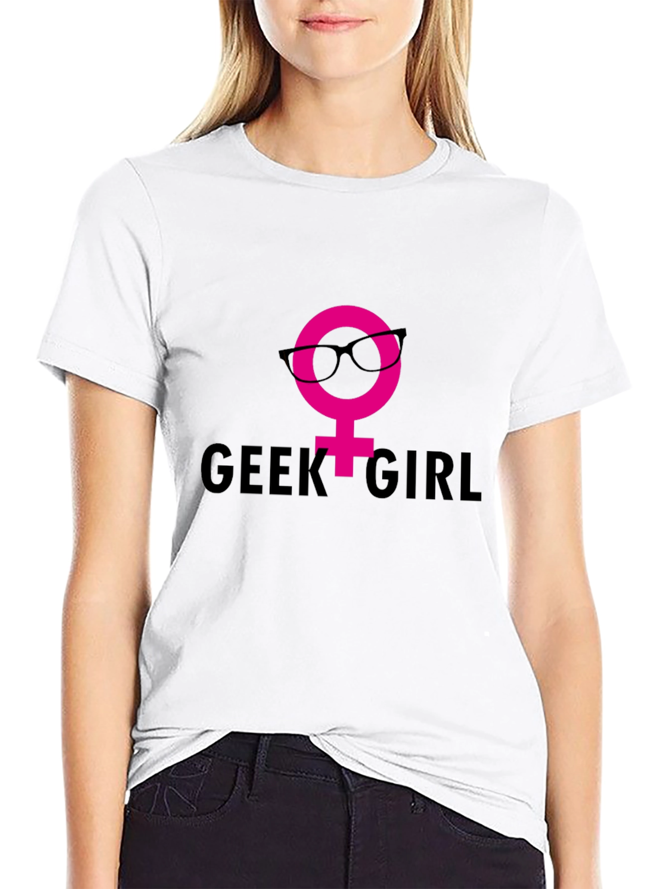 Geek Girl T-Shirt - Nerdy Female Symbol