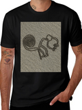 Nazca Lines Monkey Graphic Tee - Casual Style