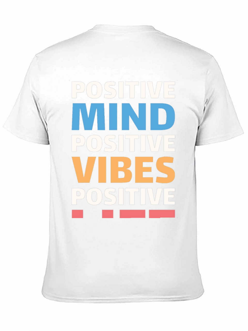 Positive Mind Vibes Graphic Tee - Black Cotton T-Shirt