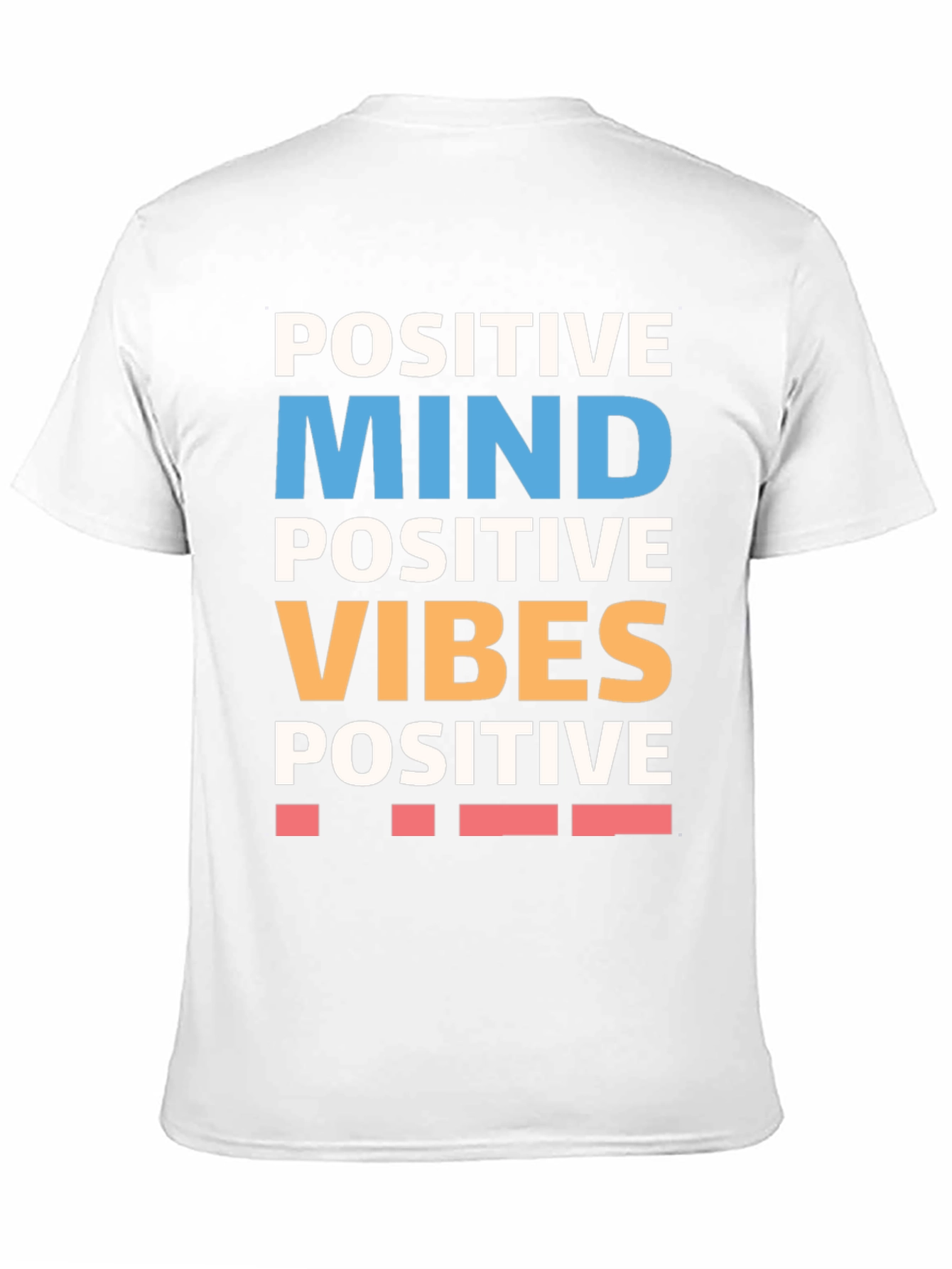 Positive Mind Vibes Graphic Tee - Black Cotton T-Shirt