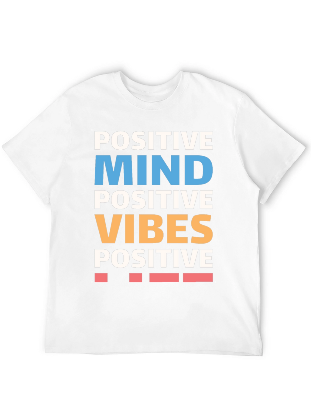Positive Mind Vibes Graphic Tee - Black Cotton T-Shirt