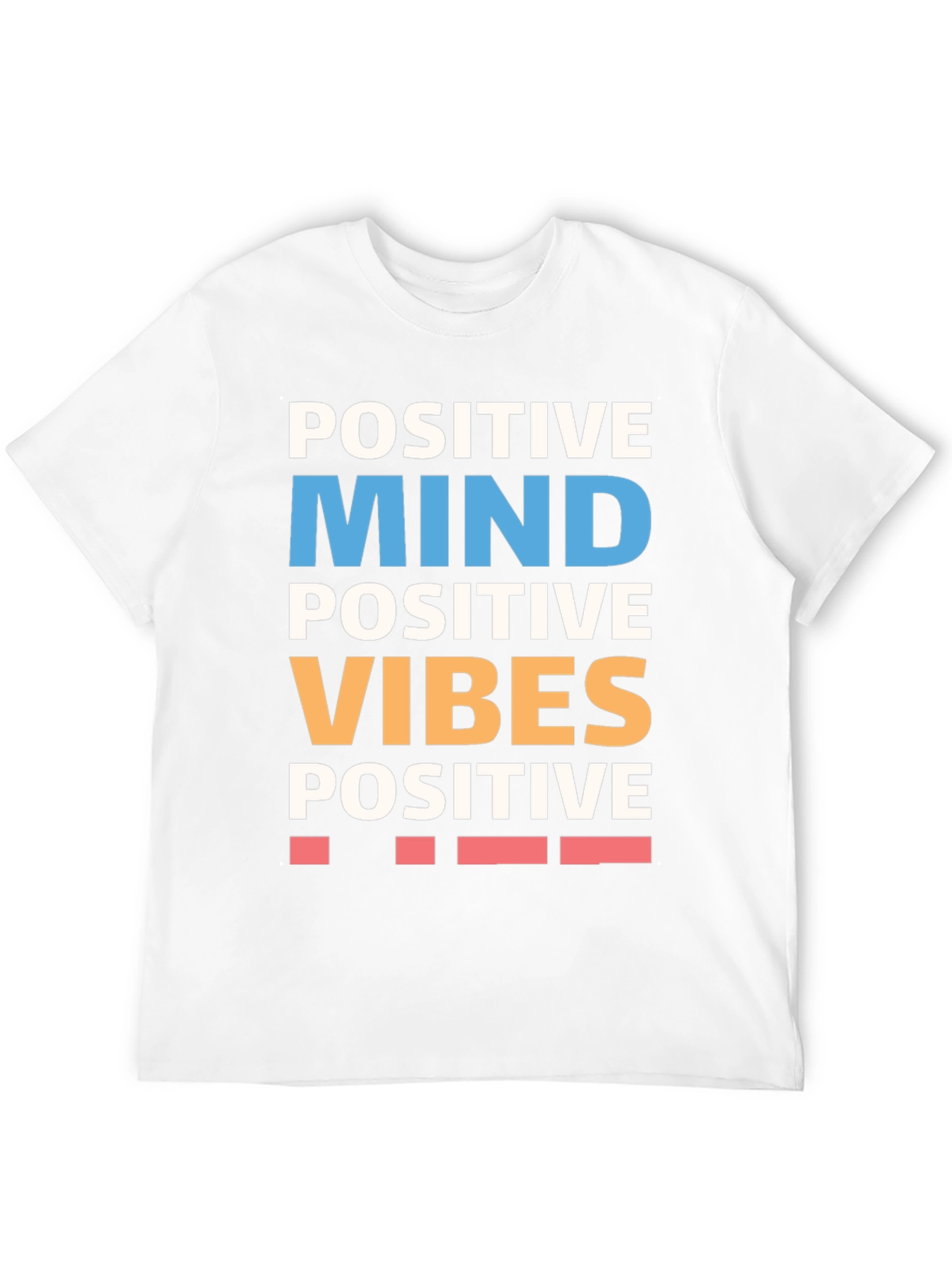 Positive Mind Vibes Graphic Tee - Black Cotton T-Shirt