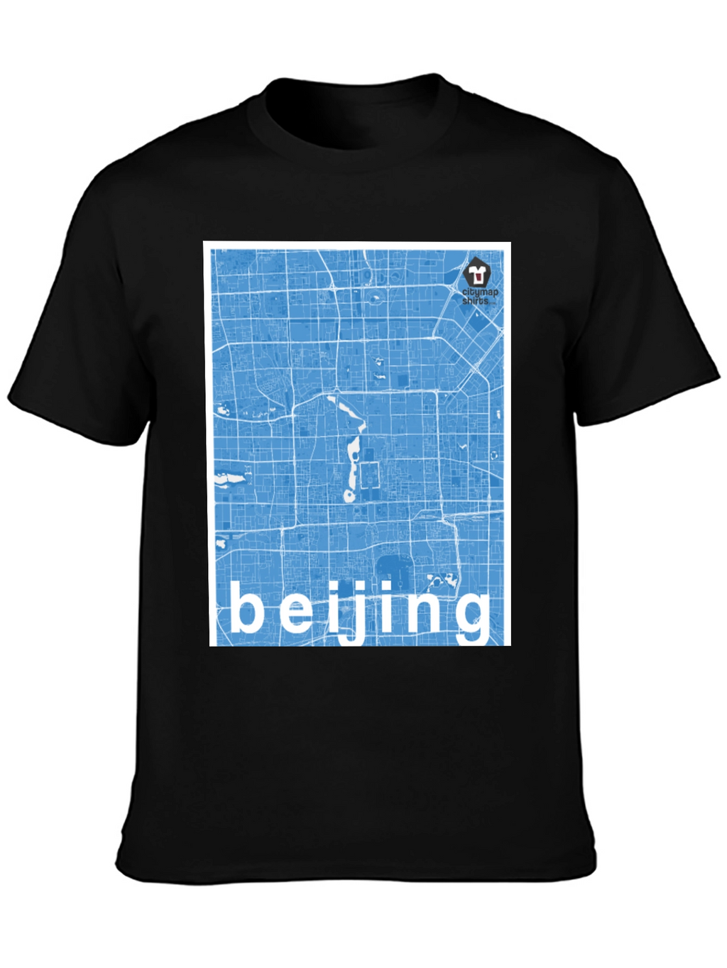 Beijing Map T-Shirt - Stylish City Souvenir Tee