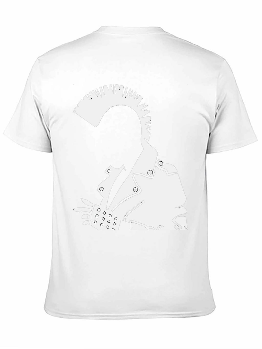 Punk Rock Graphic Tee - Bold Black Cotton T-Shirt