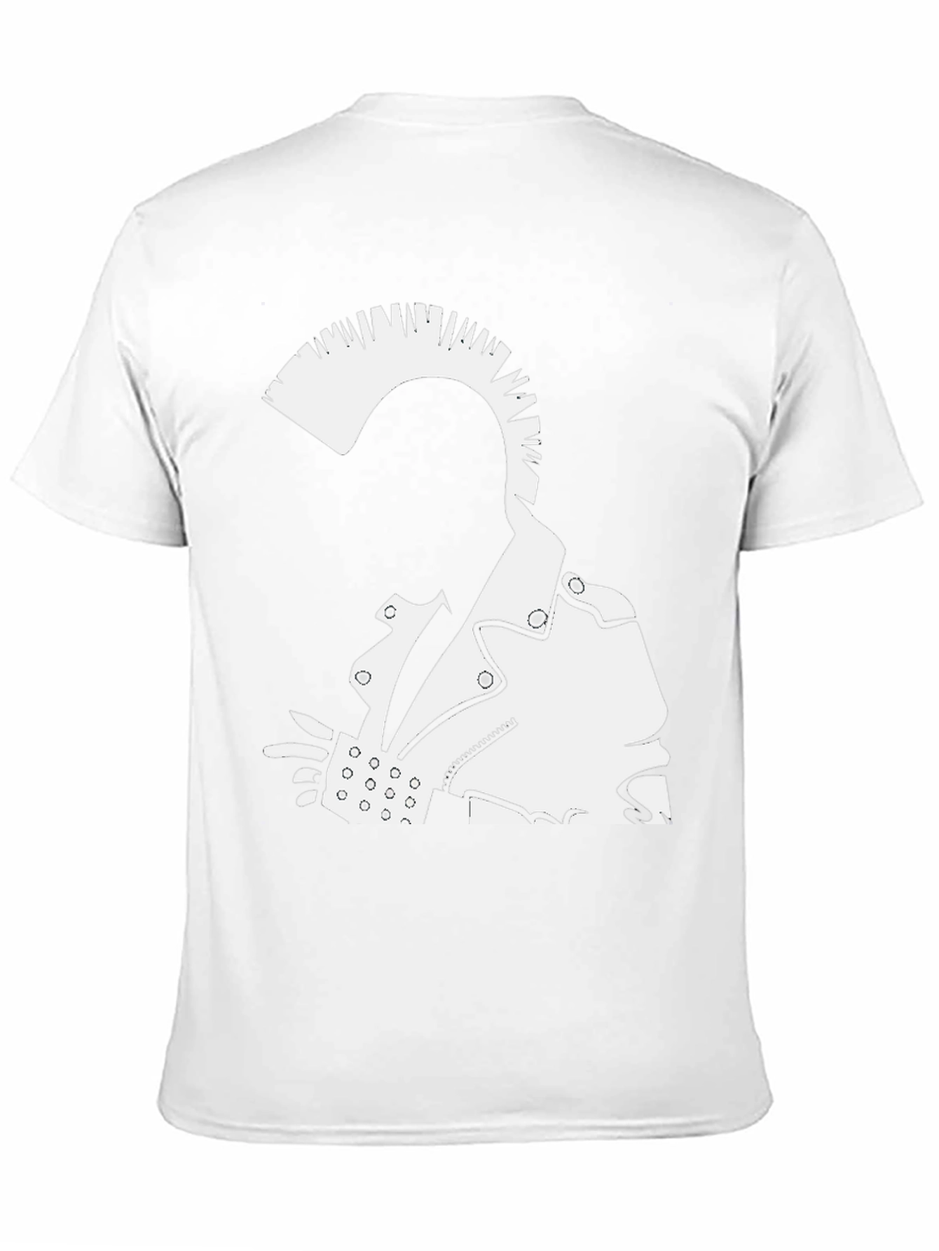 Punk Rock Graphic Tee - Bold Black Cotton T-Shirt