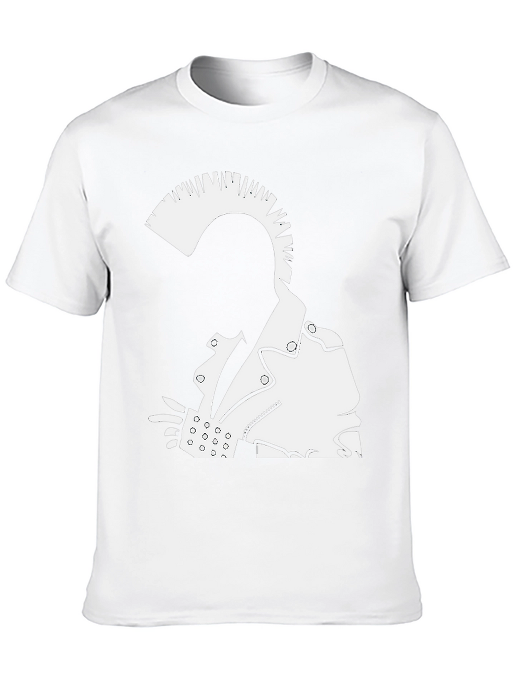 Punk Rock Graphic Tee - Bold Black Cotton T-Shirt