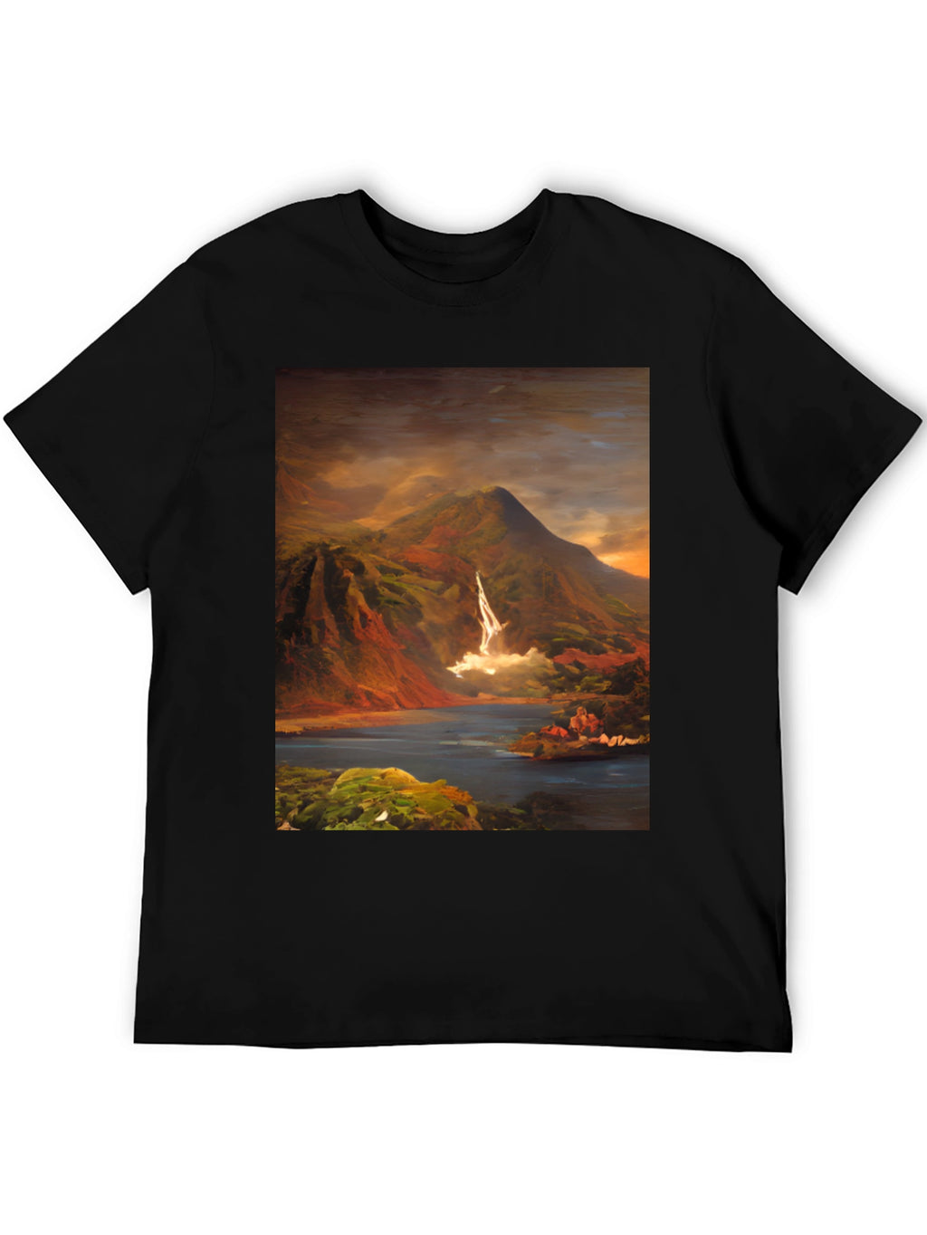 Mountain Vista Graphic Tee - Nature Art Shirt
