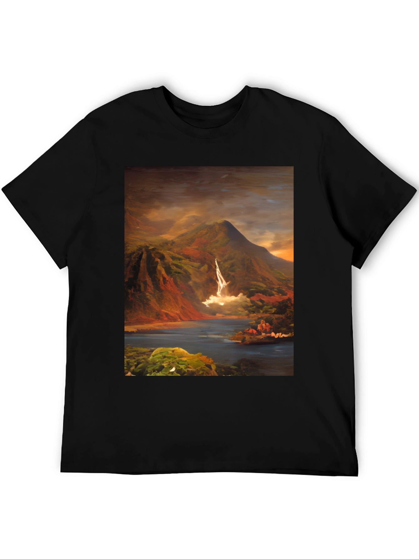 Mountain Vista Graphic Tee - Nature Art Shirt