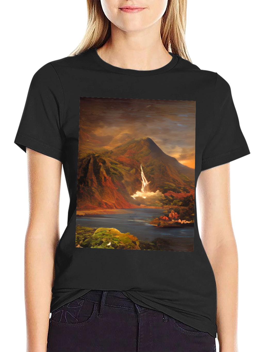 Mountain Vista Graphic Tee - Nature Art Shirt