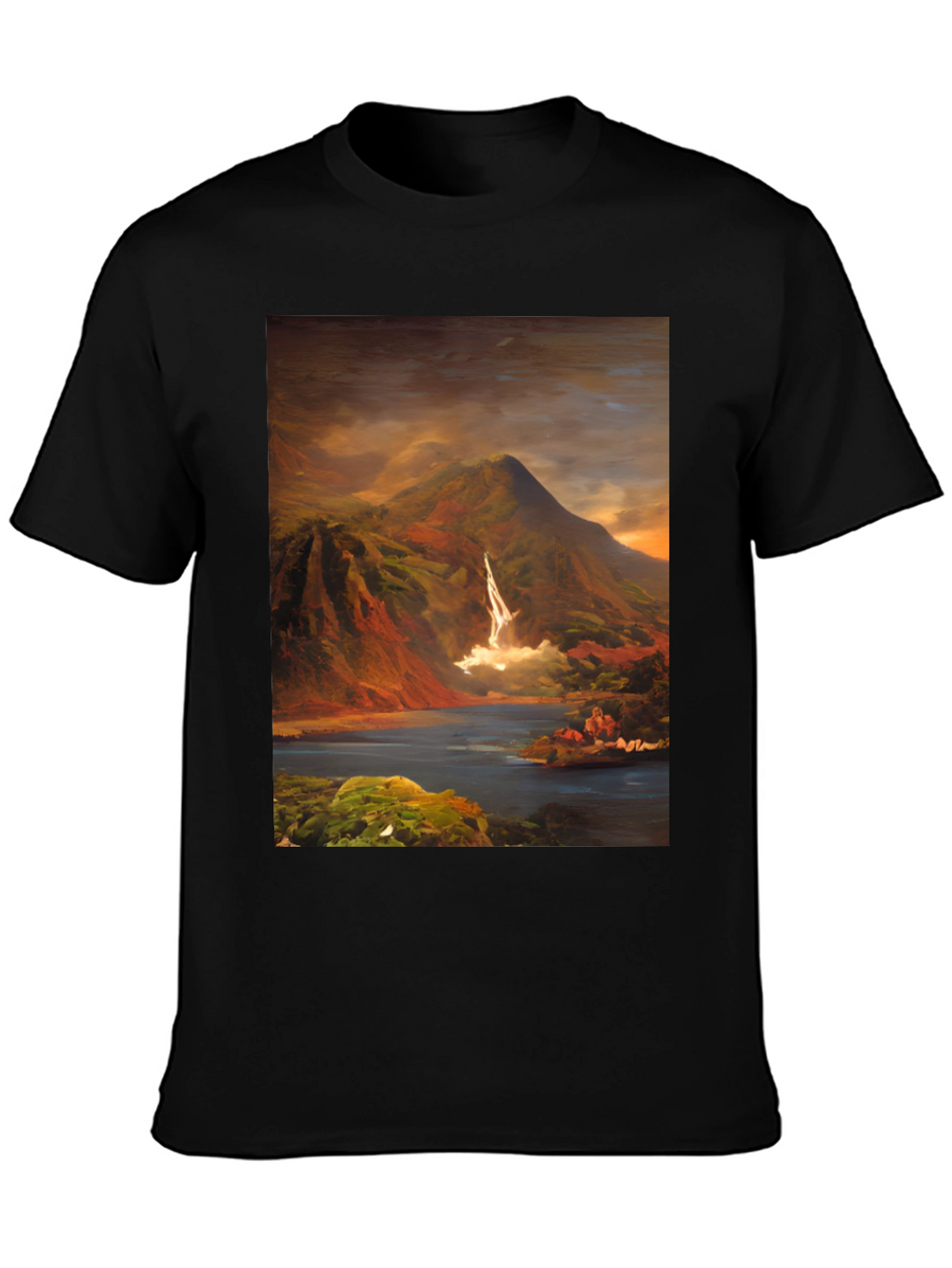 Mountain Vista Graphic Tee - Nature Art Shirt