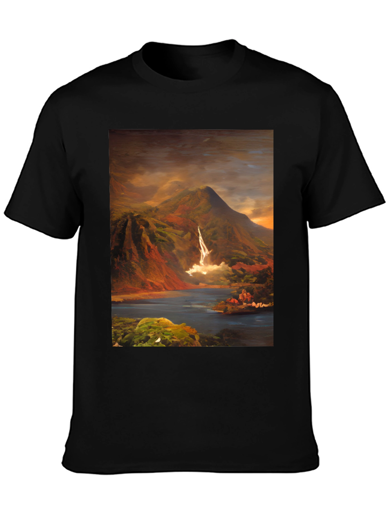 Mountain Vista Graphic Tee - Nature Art Shirt