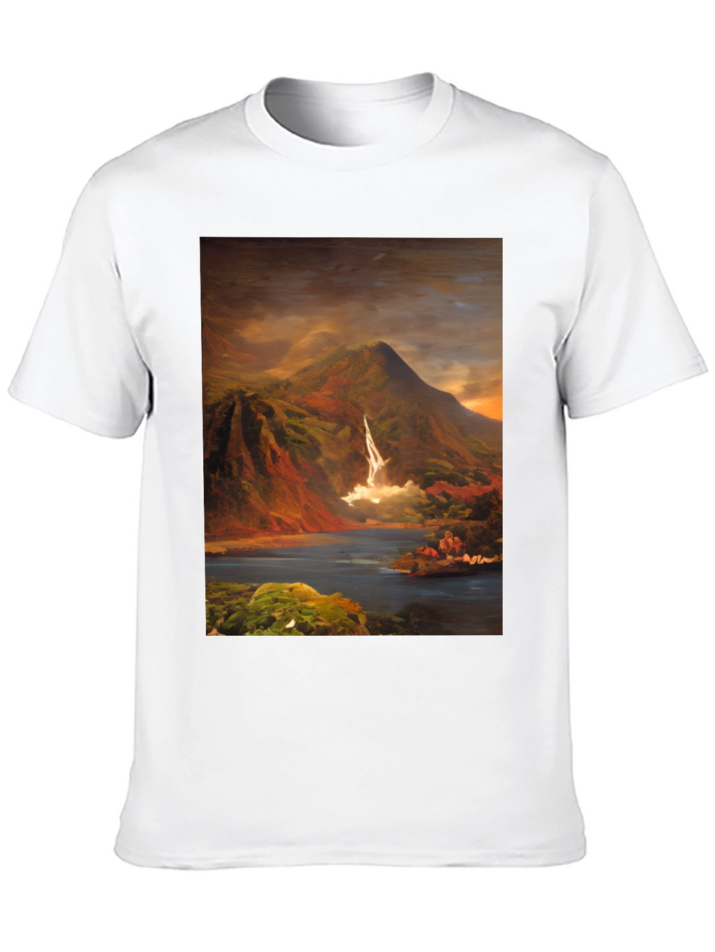 Mountain Vista Graphic Tee - Nature Art Shirt