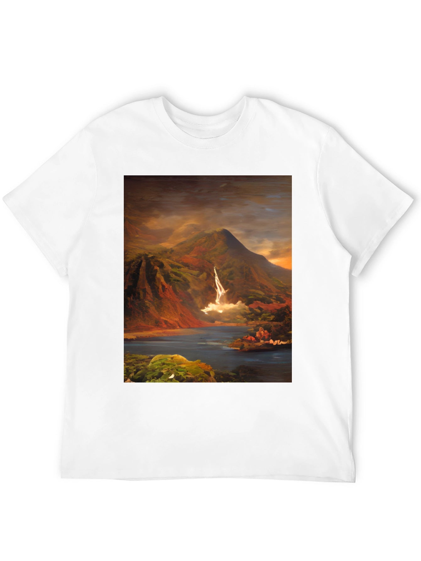 Mountain Vista Graphic Tee - Nature Art Shirt