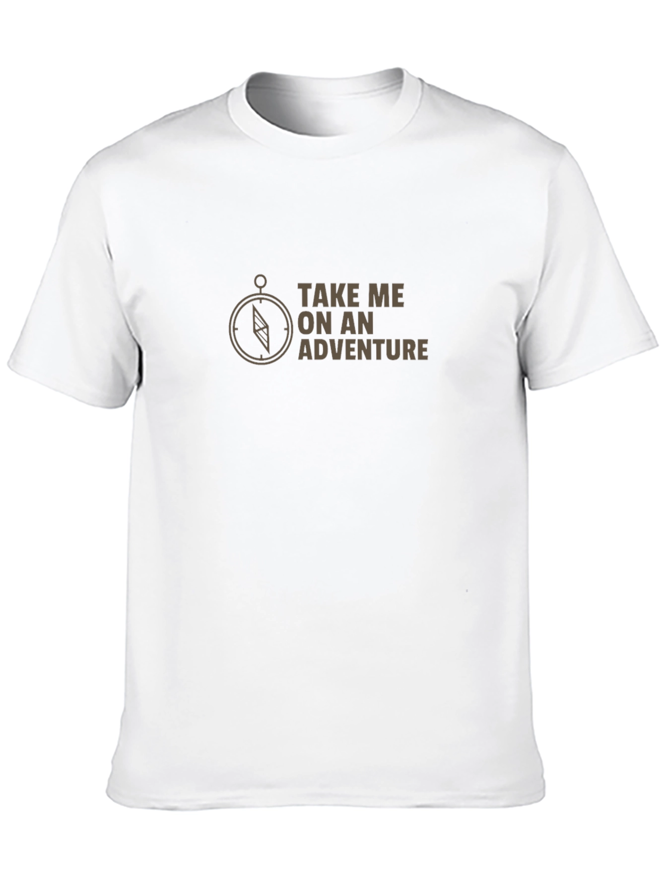 Adventure Compass Graphic Mens Black T-Shirt