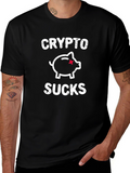 Crypto Sucks Piggy Bank Graphic Tee