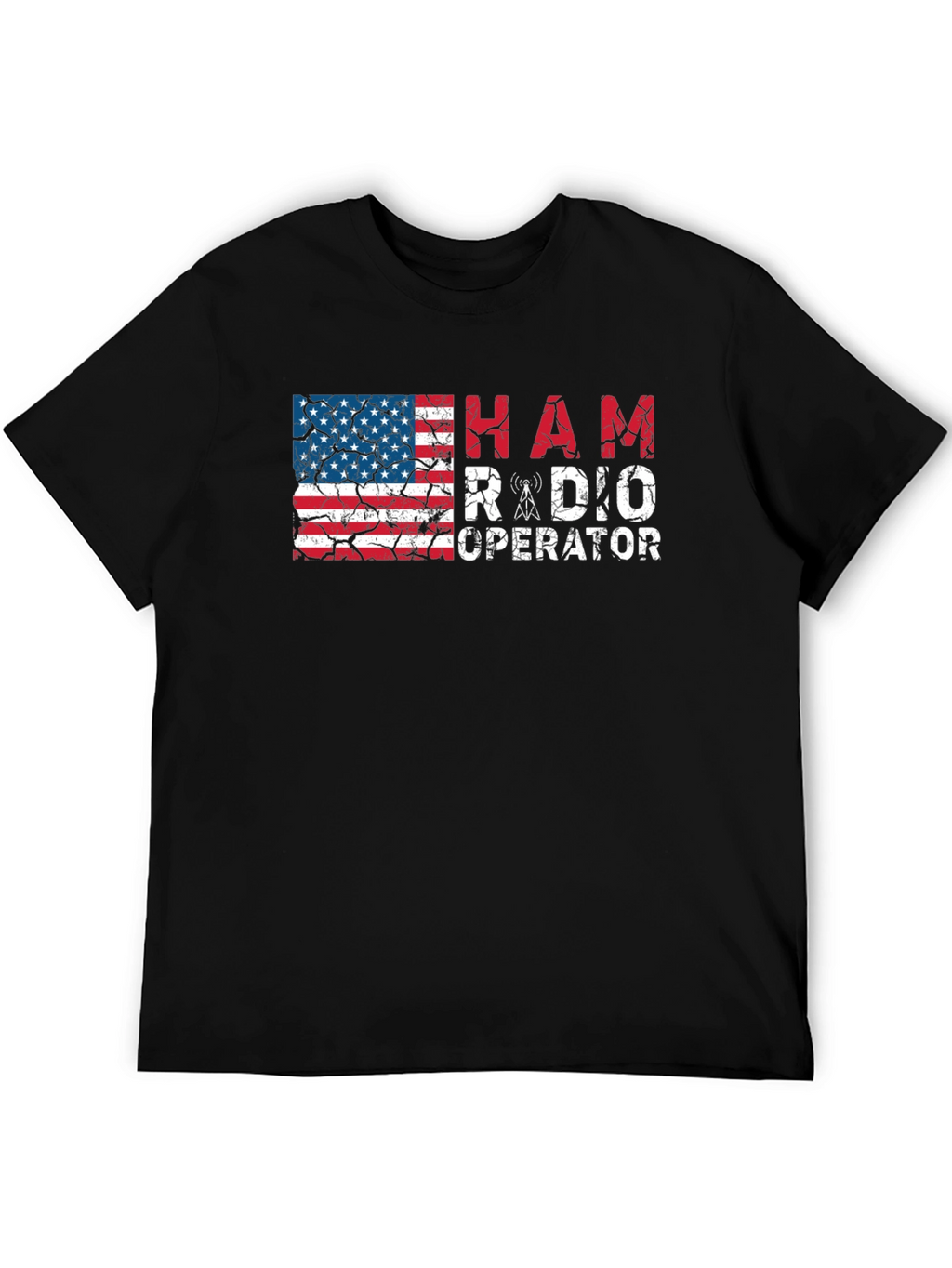 Ham Radio Operator American Flag T-Shirt