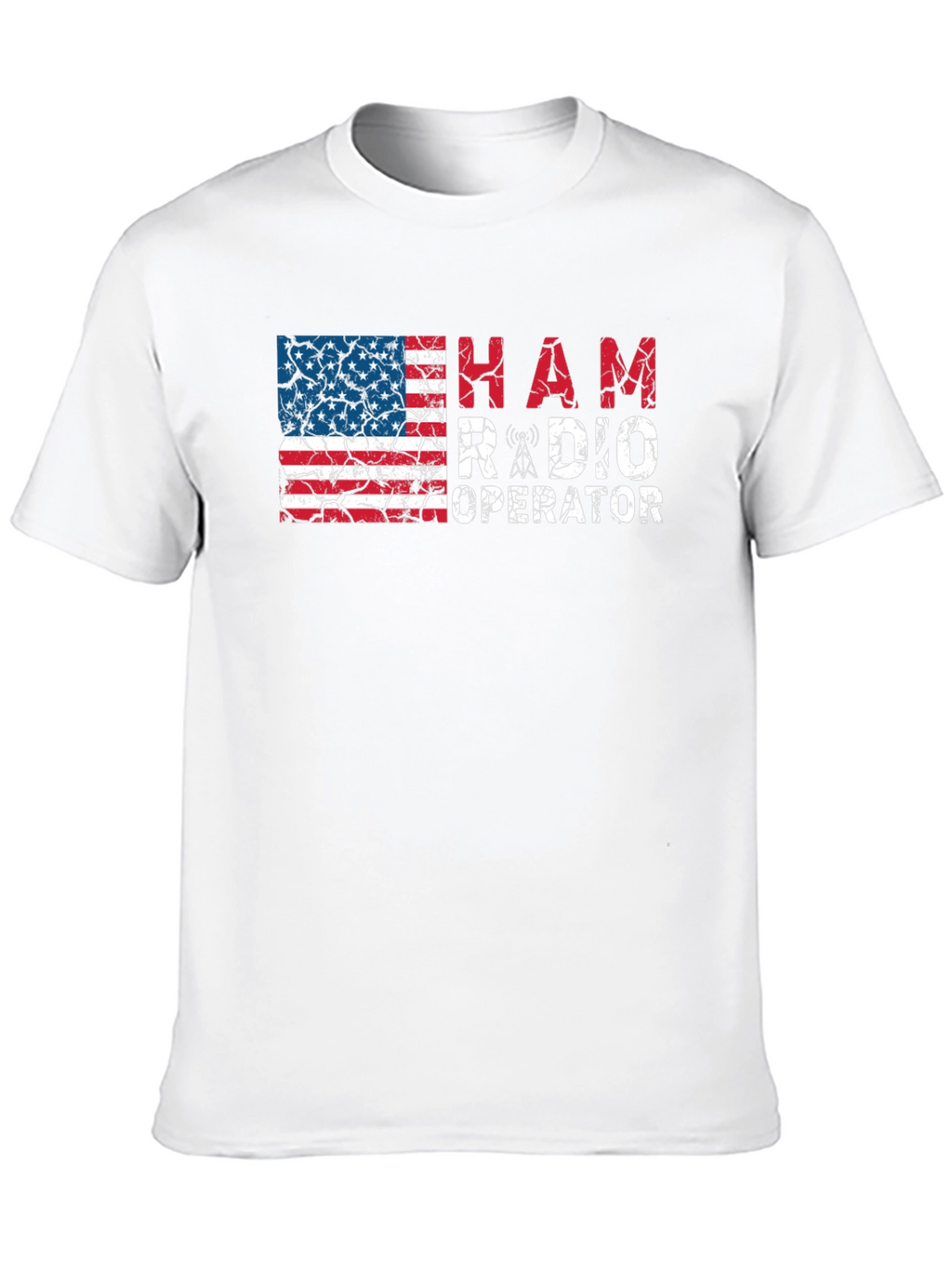 Ham Radio Operator American Flag T-Shirt
