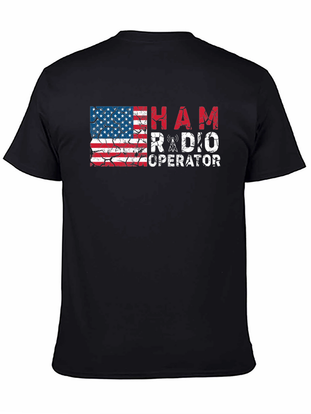 Ham Radio Operator American Flag T-Shirt