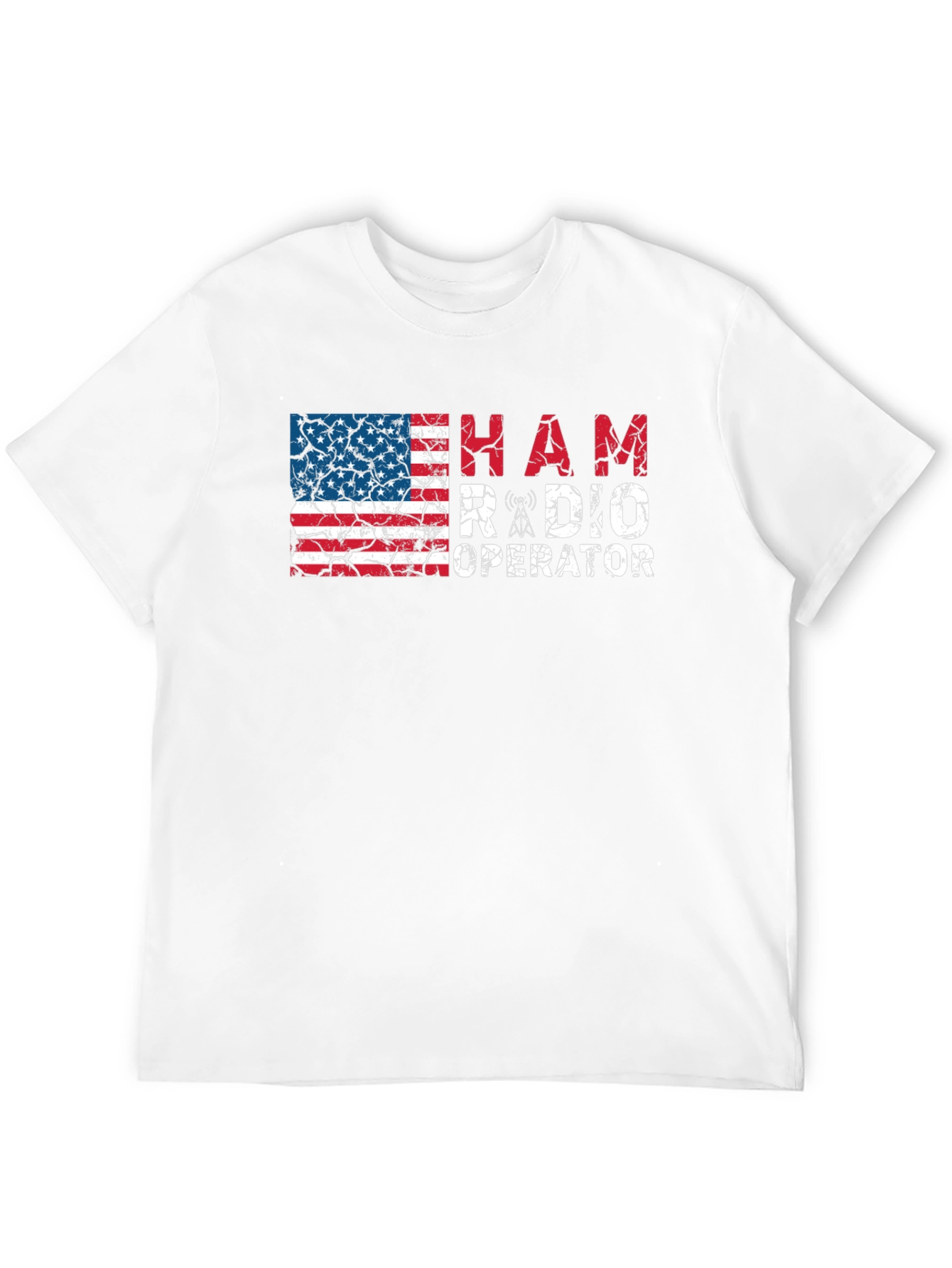 Ham Radio Operator American Flag T-Shirt