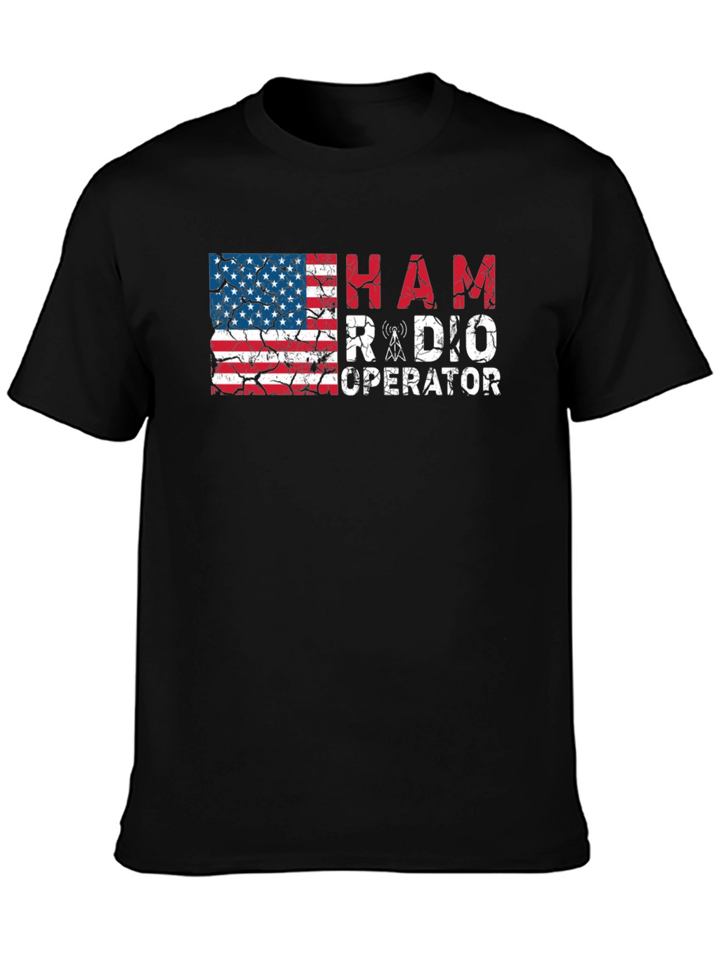 Ham Radio Operator American Flag T-Shirt