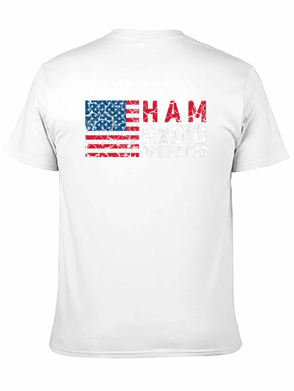 Ham Radio Operator American Flag T-Shirt