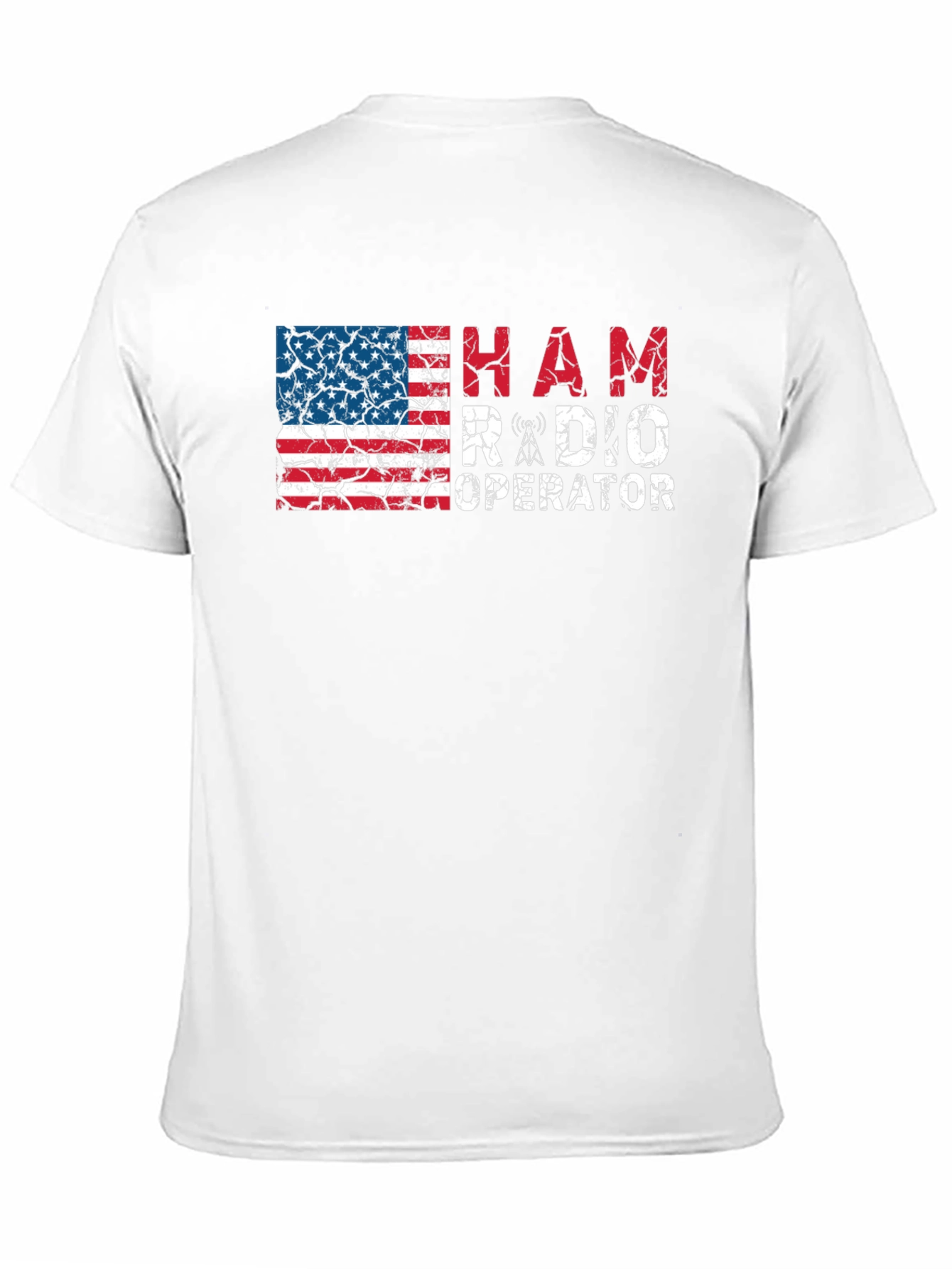Ham Radio Operator American Flag T-Shirt