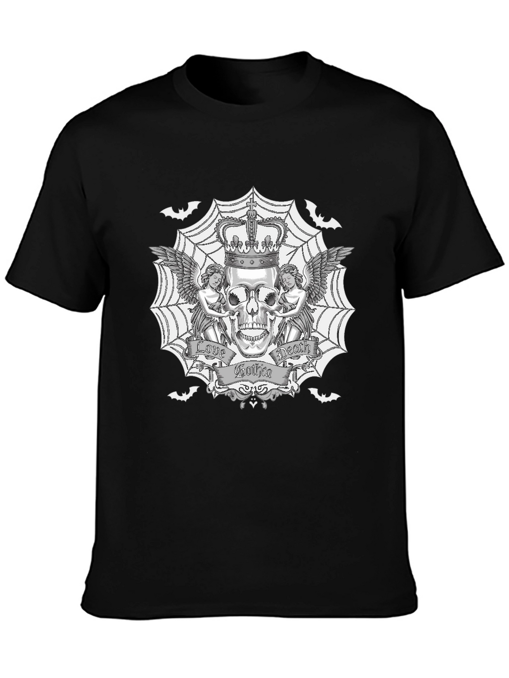Gothic Skull Graphic T-Shirt