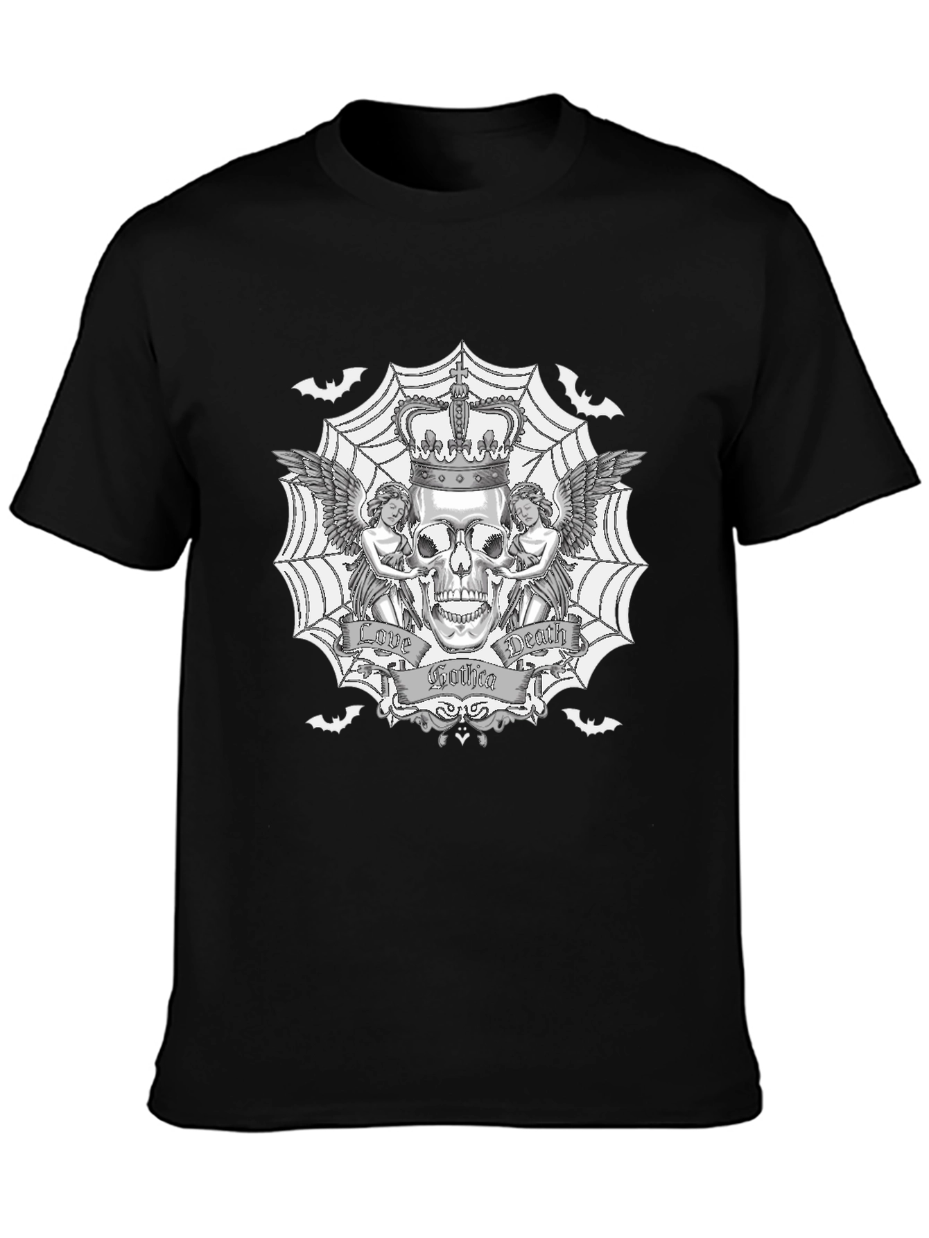 Gothic Skull Graphic T-Shirt
