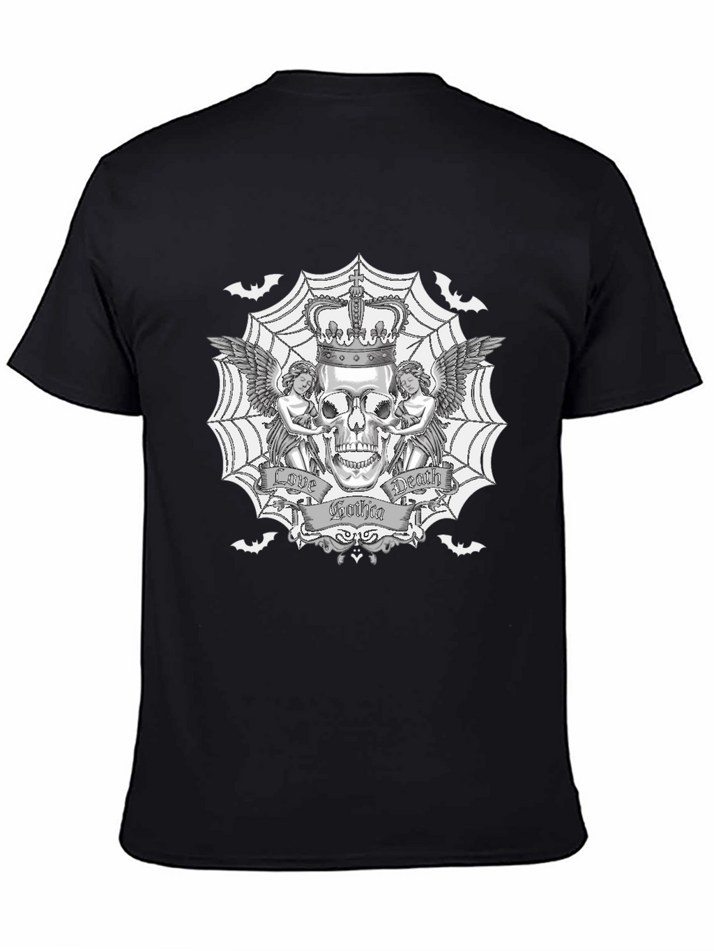 Gothic Skull Graphic T-Shirt