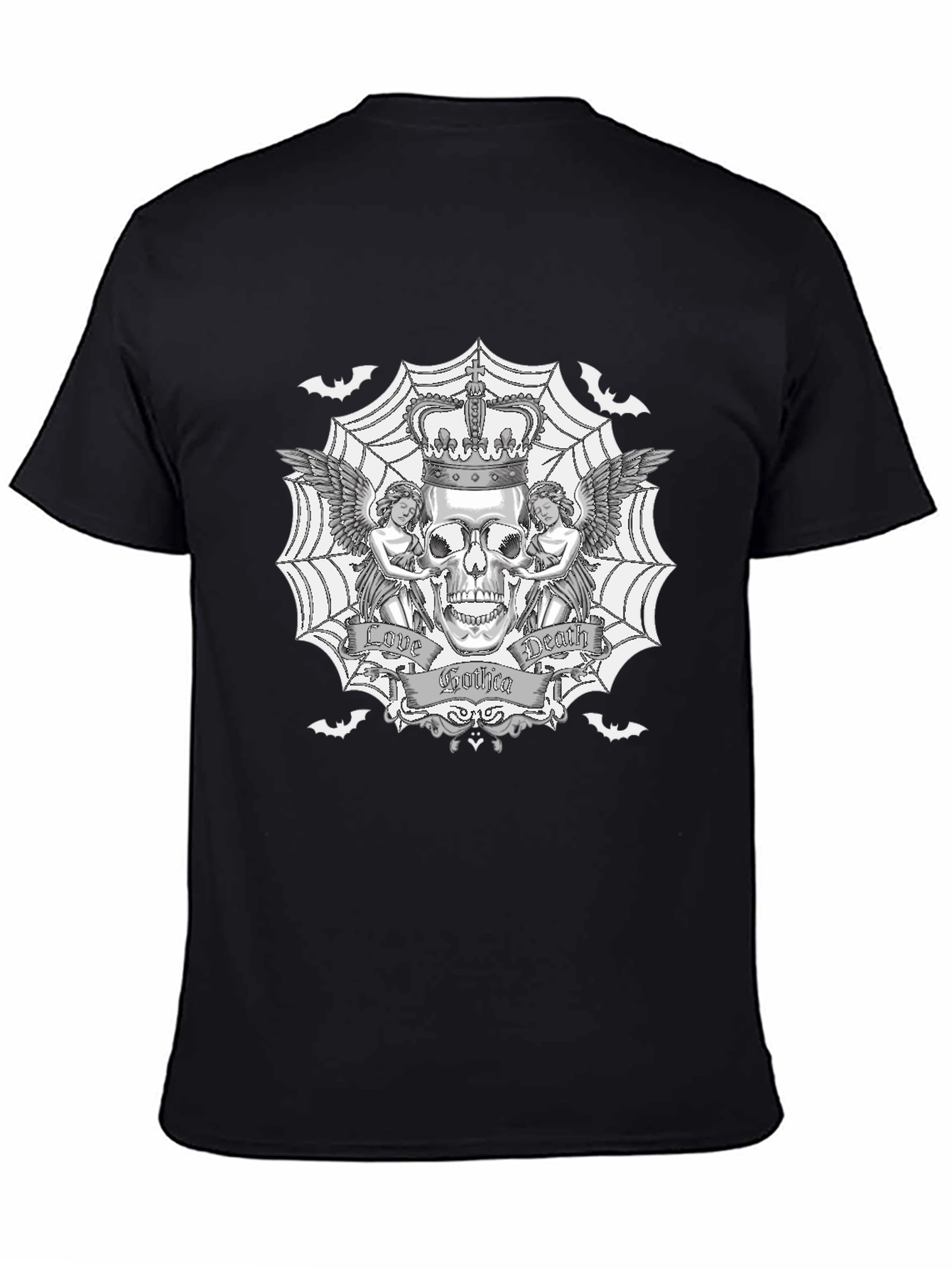 Gothic Skull Graphic T-Shirt
