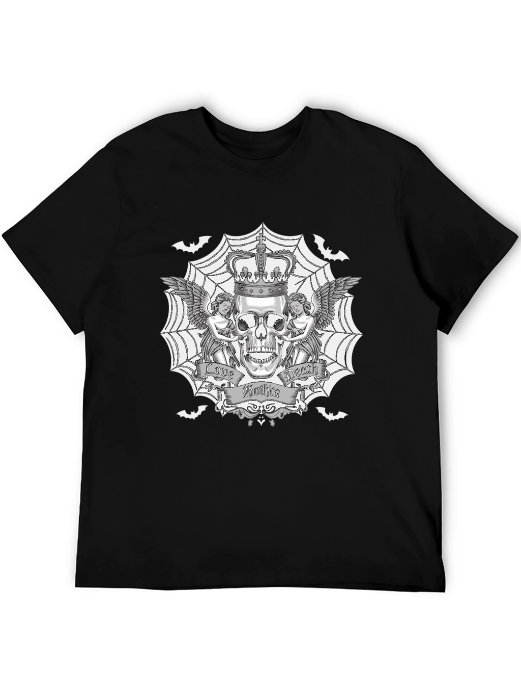Gothic Skull Graphic T-Shirt