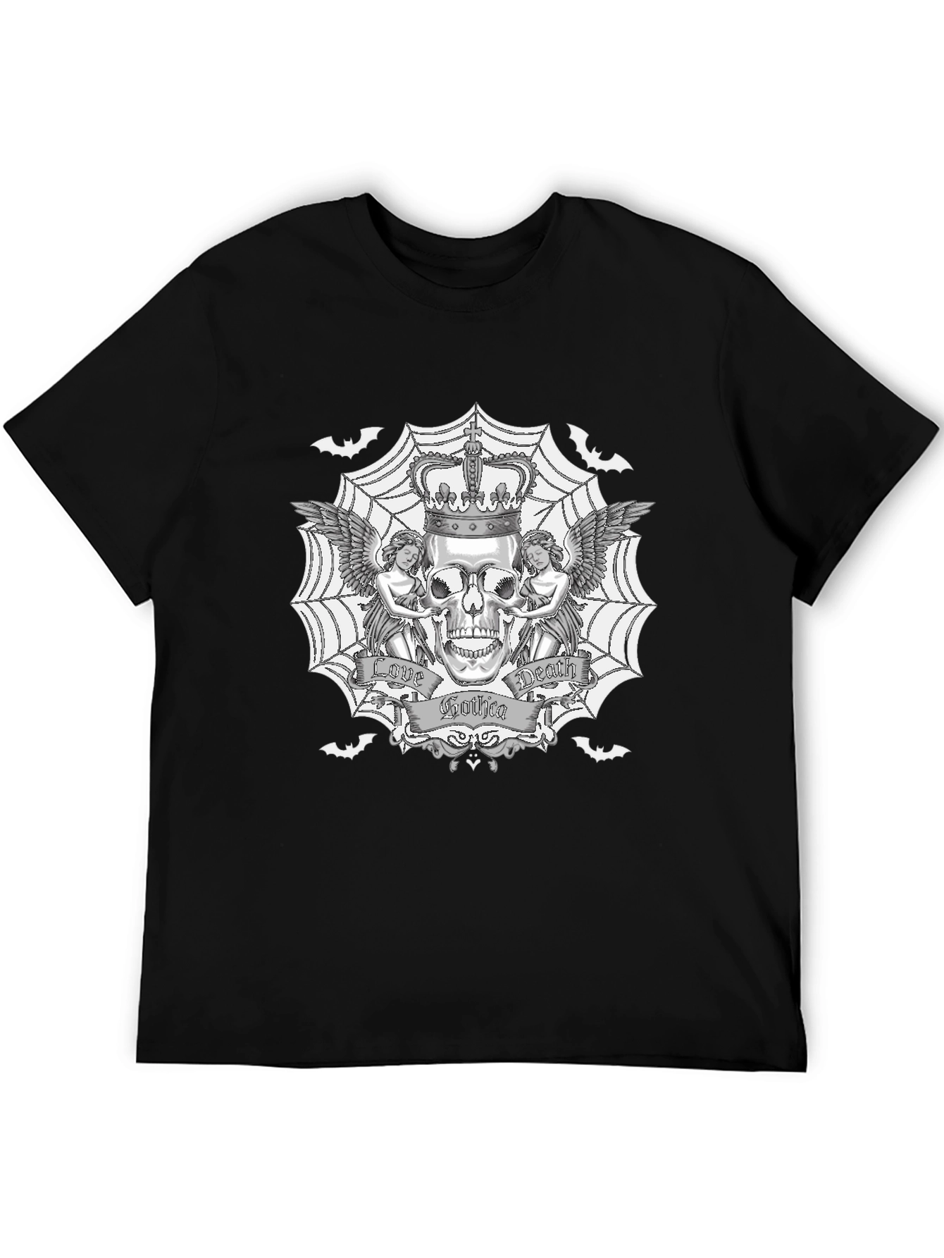 Gothic Skull Graphic T-Shirt
