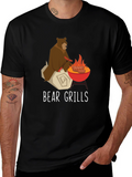 Bear Grills Funny Graphic T-Shirt
