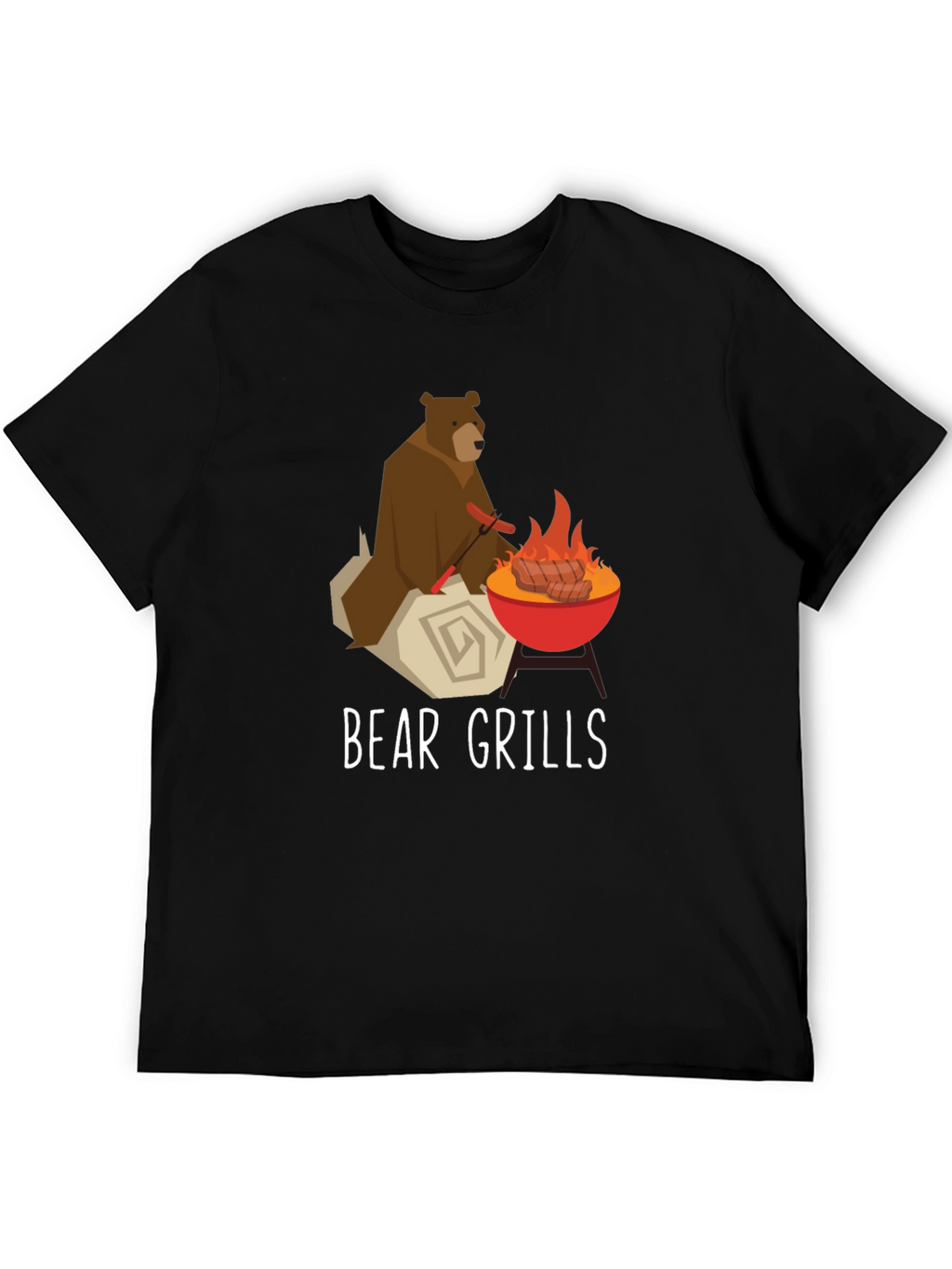 Bear Grills Funny Graphic T-Shirt