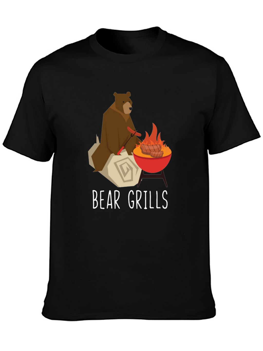 Bear Grills Funny Graphic T-Shirt